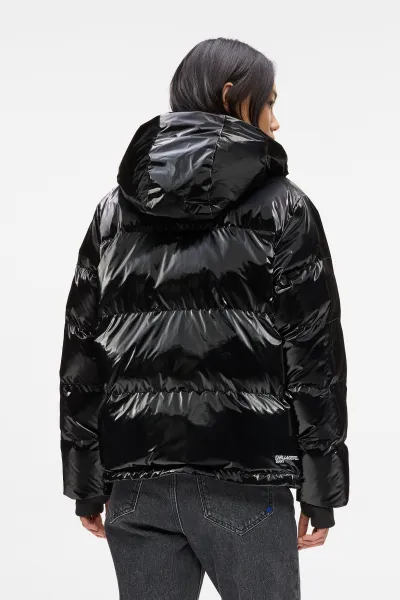 Bunda Karl Lagerfeld Jeans Klj Pearlized Puffer Black