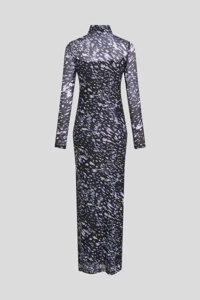 Šaty Karl Lagerfeld Jeans Klj Ls Mesh Lights Aop Dress Digital Light Aop