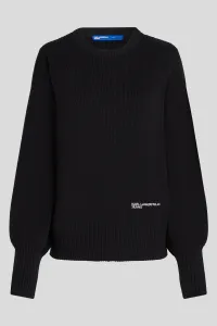 Sveter Karl Lagerfeld Jeans Klj Reg Balloon Sleeve Sweater Black