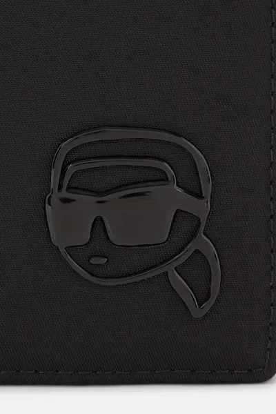 Púzdro Na Pas Karl Lagerfeld K/Ikon Nylon Passport Holder Black