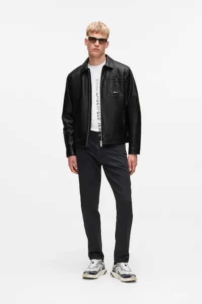 Bunda Karl Lagerfeld Jeans čierna farba, A4M15061
