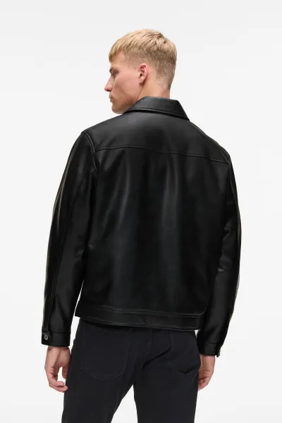Bunda Karl Lagerfeld Jeans čierna farba, A4M15061
