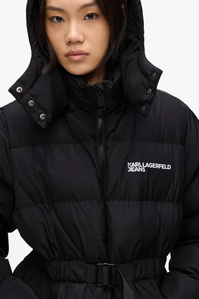 Bunda Karl Lagerfeld Jeans Klj Belted Puffer Black