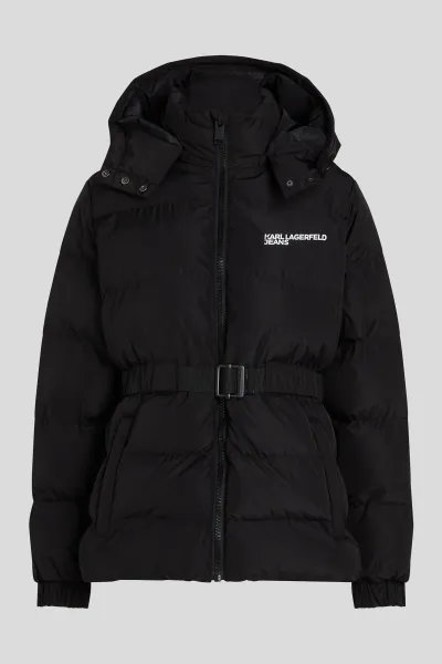 Bunda Karl Lagerfeld Jeans Klj Belted Puffer Black