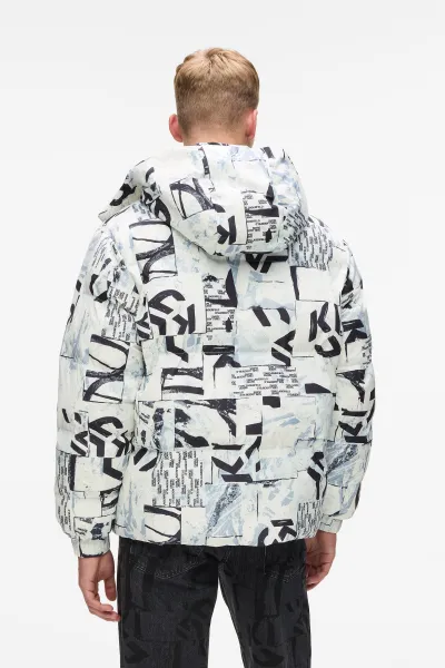 Bunda Karl Lagerfeld Jeans Klj Aop Puffer Urban Texture Aop