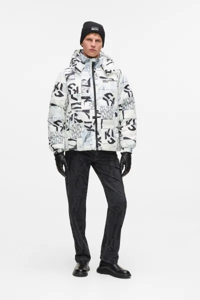 Bunda Karl Lagerfeld Jeans Klj Aop Puffer Urban Texture Aop