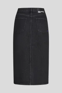 Sukňa Karl Lagerfeld Jeans Klj Tied Denim Midi Skirt Stone Washed Black