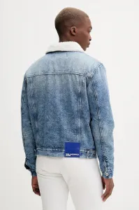 Bunda Karl Lagerfeld Jeans Klj Reg Shearling Denim Jacket Washed Mid Blue