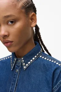 Košeľa Karl Lagerfeld Jeans Klj Denim Studded Shirt Dark Blue