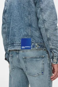 Bunda Karl Lagerfeld Jeans Klj Reg Shearling Denim Jacket Washed Mid Blue