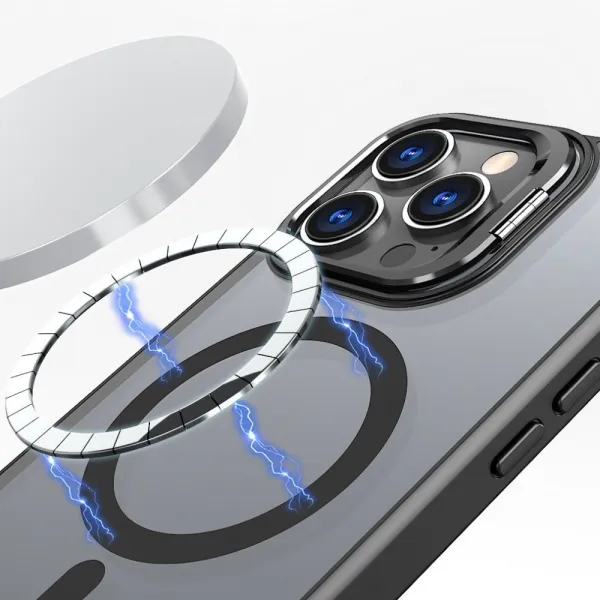 Tech-Protect Magstand MagSafe kryt na iPhone 15 Pro, čierny