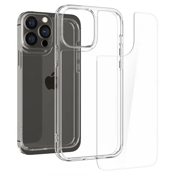 Spigen Quartz Hybrid silikónový kryt na iPhone 13 Pro, priesvitný (ACS03271)