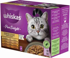 WHISKAS Kapsička Pure delight hydinový výber v želé 12pack