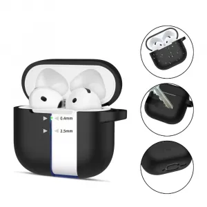 Tech-Protect Silicone Hook puzdro na Apple AirPods 4, čierne