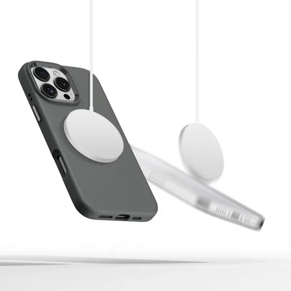 Tech-Protect Silicone Pure MagSafe kryt na iPhone 16 Pro Max, šedý