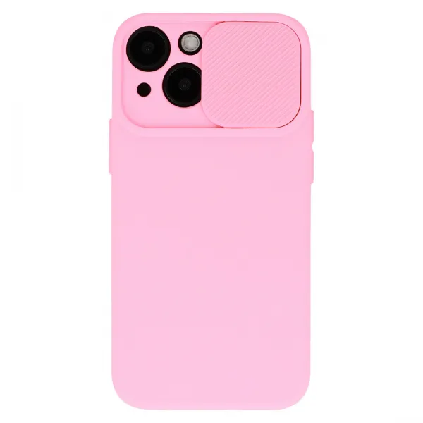 MG Camshield Soft kryt na iPhone 14, svetloružový
