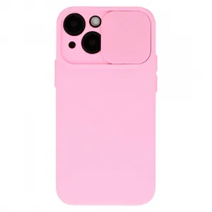 MG Camshield Soft kryt na iPhone 14, svetloružový