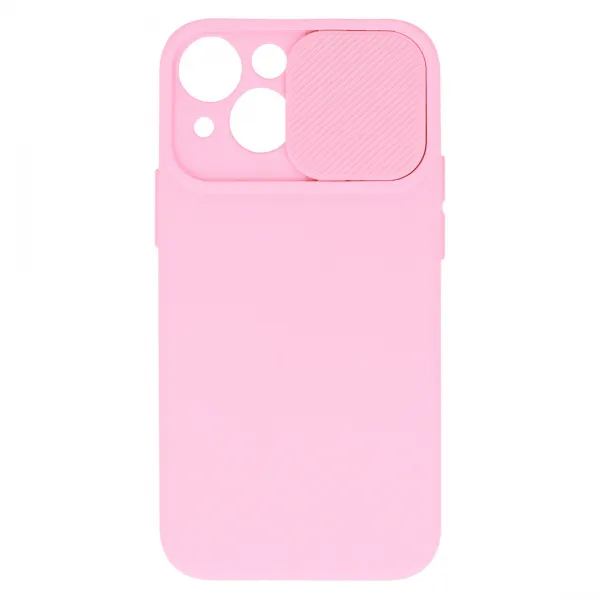MG Camshield Soft kryt na iPhone 14, svetloružový
