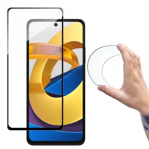 MG Full Cover Flexi Nano Hybrid ochranné sklo na Redmi Note 11T 5G / Xiaomi Poco M4 Pro 5G, čierne