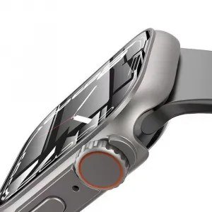 Tech-Protect Defense 360 puzdro na Apple Watch 7/8/9 45mm, čierne/oranžové