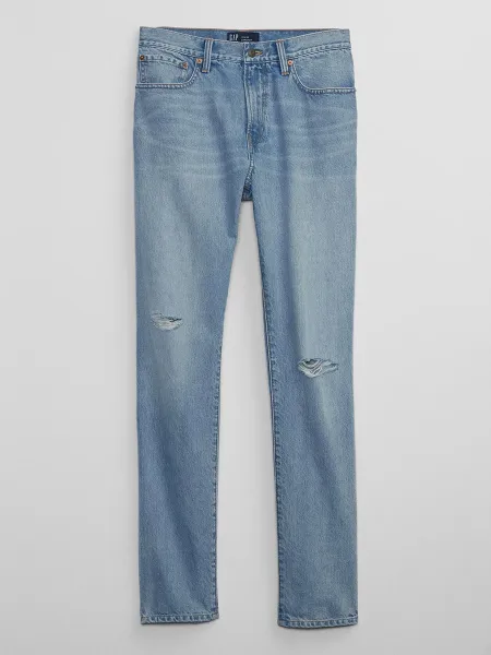 GAP Džínsy pre mužov  straight Destructed Taper 413741-00 Veľkosť: 33/32
