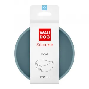 Silikónová miska pre mačku alebo psa sivá 250ml