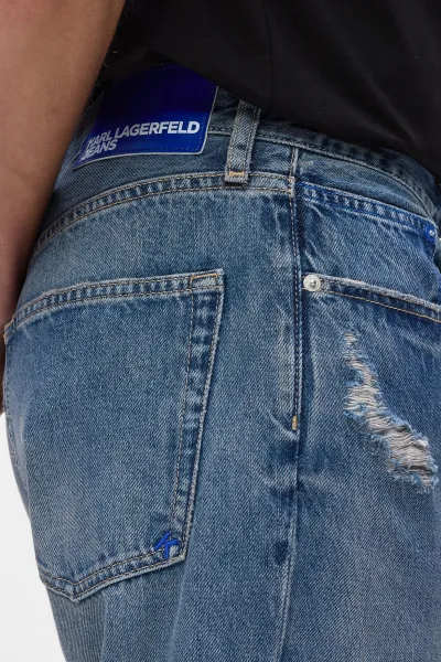 Džínsy Karl Lagerfeld Jeans Klj Tapered Denim Tinted Dark Blue Dstr