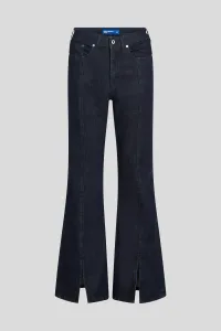 Džínsy Karl Lagerfeld Jeans Klj Hr Flared Denim W/Slit Rinse Blue