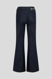 Džínsy Karl Lagerfeld Jeans Klj Hr Flared Denim W/Slit Rinse Blue