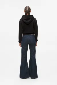 Džínsy Karl Lagerfeld Jeans Klj Hr Flared Denim W/Slit Rinse Blue