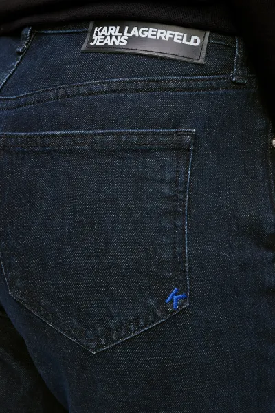Džínsy Karl Lagerfeld Jeans Klj Hr Flared Denim W/Slit Rinse Blue