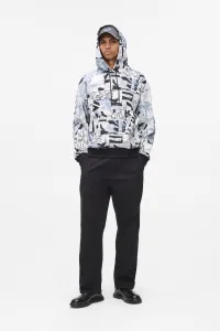 Mikina Karl Lagerfeld Jeans Klj Relaxed Aop Hoodie Urban Texture Aop