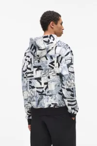 Mikina Karl Lagerfeld Jeans Klj Relaxed Aop Hoodie Urban Texture Aop