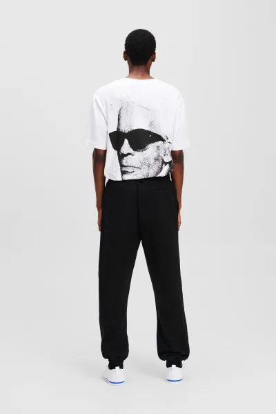 Tepláky Karl Lagerfeld Jeans Klj Text Logo Slim Sweatpant Black