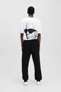 Tepláky Karl Lagerfeld Jeans Klj Text Logo Slim Sweatpant Black