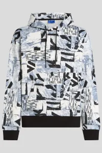 Mikina Karl Lagerfeld Jeans Klj Relaxed Aop Hoodie Urban Texture Aop