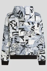 Mikina Karl Lagerfeld Jeans Klj Relaxed Aop Hoodie Urban Texture Aop