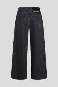 Džínsy Karl Lagerfeld Jeans Klj Lr Wide Leg Denim Washed Black