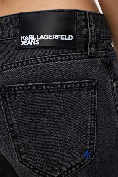Džínsy Karl Lagerfeld Jeans Klj Lr Wide Leg Denim Washed Black