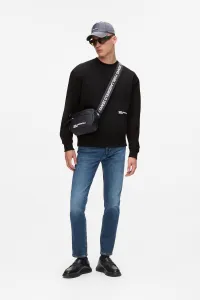 Mikina Karl Lagerfeld Jeans Klj Relaxed Karlism Sweat Black