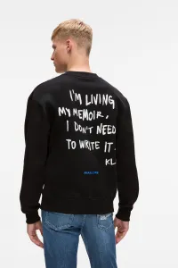 Mikina Karl Lagerfeld Jeans Klj Relaxed Karlism Sweat Black