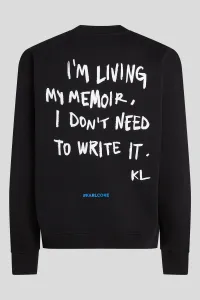 Mikina Karl Lagerfeld Jeans Klj Relaxed Karlism Sweat Black