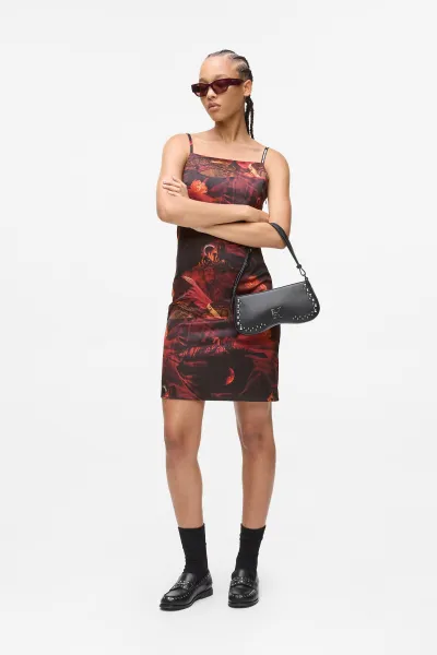 Šaty Karl Lagerfeld Jeans Klj Canyon Aop Satin Dress Canyon Sunset
