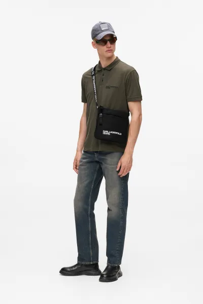 Crossbody Karl Lagerfeld Jeans Klj Essential Nylon Flat Cb Black
