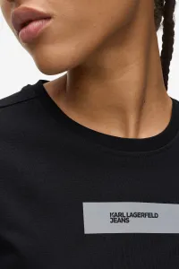 Tričko Karl Lagerfeld Jeans Klj Slim Reflective Logo Tee Black