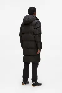 Kabát Karl Lagerfeld Long Puffer W/ Side Zippers Black