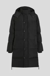 Kabát Karl Lagerfeld Long Puffer W/ Side Zippers Black