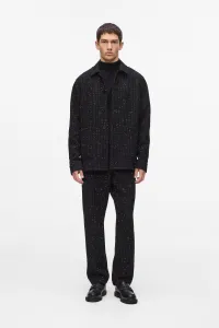 Košeľa Karl Lagerfeld Boucle Overshirt Black