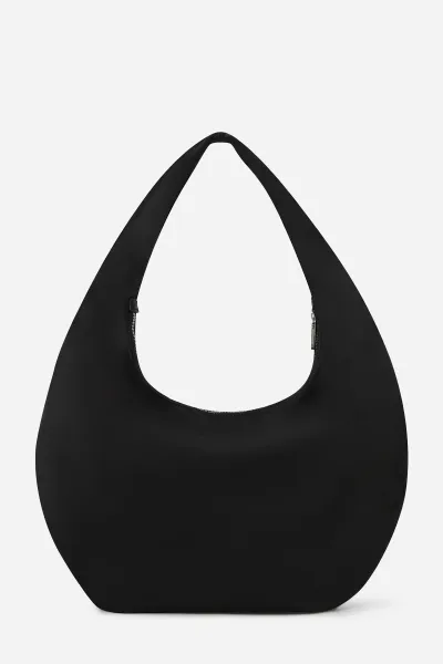 Kabelka Karl Lagerfeld Jeans Klj Glossy Nylon Hobo Black