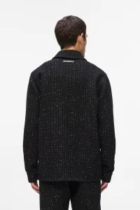 Košeľa Karl Lagerfeld Boucle Overshirt Black